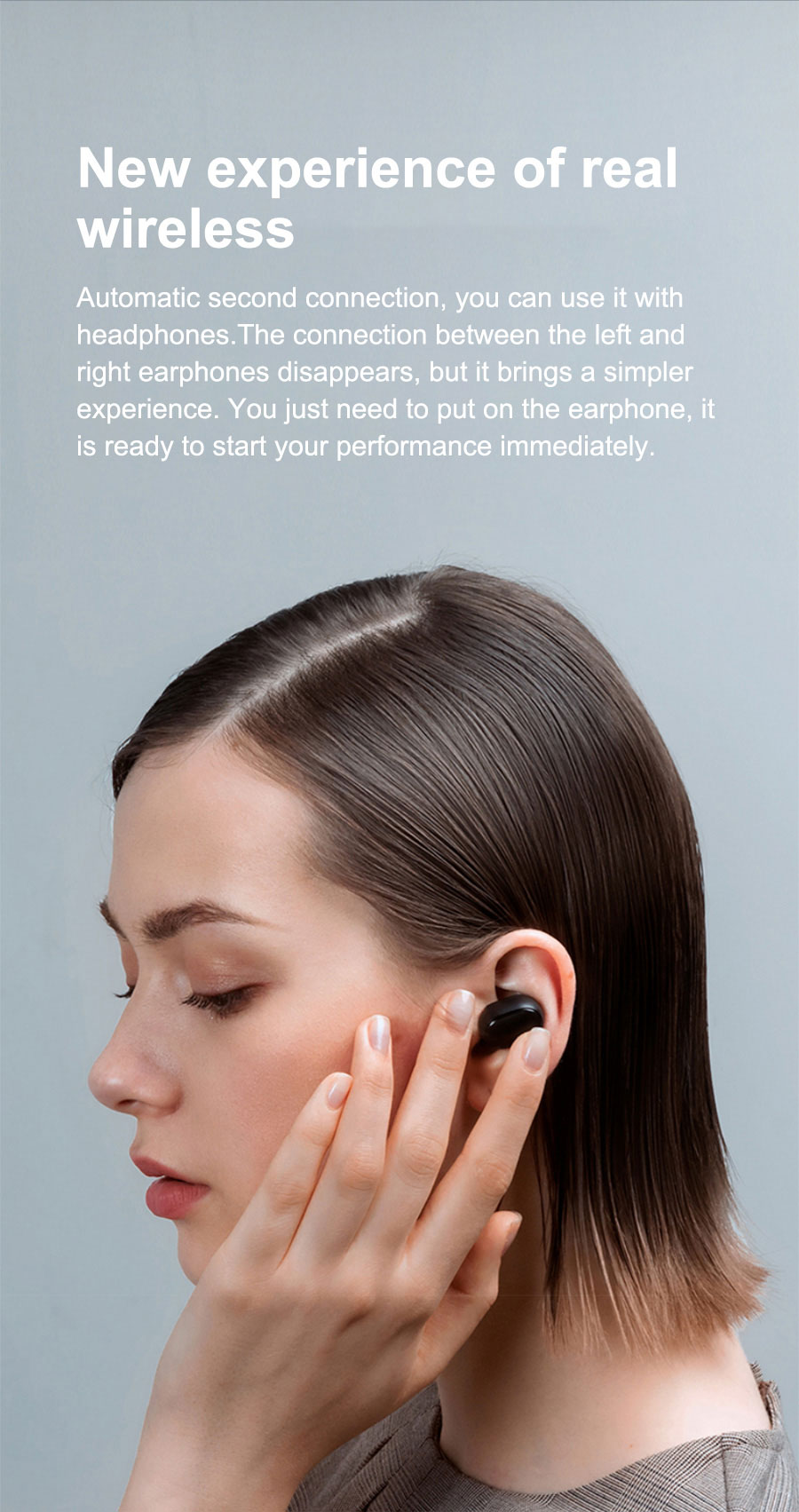 รูปภาพรายละเอียดของ ECCO Star Xiaomi Redmi Airdots ใหม่ล่าสุด หูฟังไร้สาย True Wireless หูฟัง Blth 5.0 หูฟังไร้สาย หูฟังบลูทูธ Blth Earphone