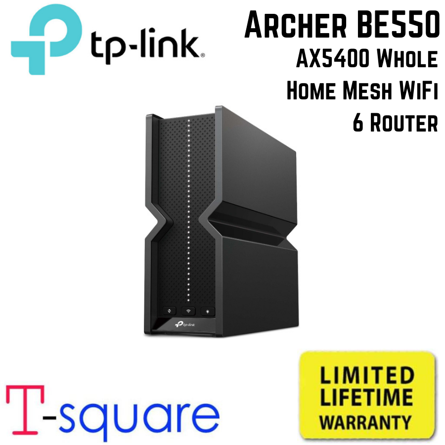 TP-Link Archer BE550 BE9300 Tri-Band Wi-Fi 7 Router Speeds up to 9214 Mbps และ 2.5 Gbps Ports EasyMesh with 6 Antennas ราคา 9,900 บาท*ส่งฟรี