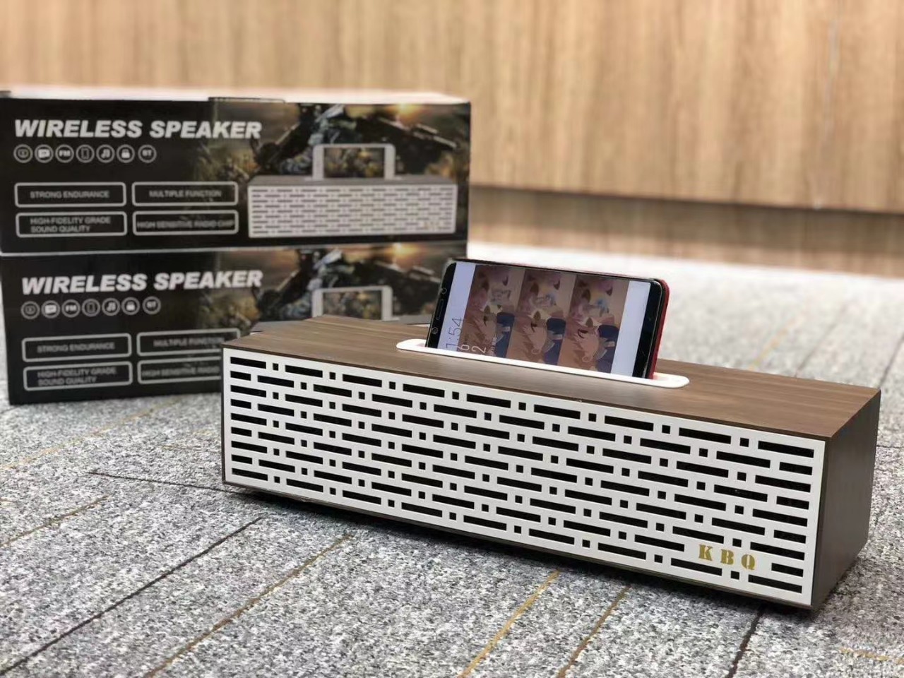 ดูภาพ ลำโพงบลูทูธ ลำโพงไร้สายลายไม้ รุ่น KBQ-1908 วางมือถือได้ Bluetooth Speaker Version 2.0/3.0+EDR ดีไซต์สวยหรู Battery1500m เพิ่มเติม ลำโพงบลูทูธ ลำโพงไร้สายลายไม้ รุ่น KBQ-1908 วางมือถือได้ Bluetooth Speaker Version 2.0/3.0+EDR ดีไซต์สวยหรู Battery1500m