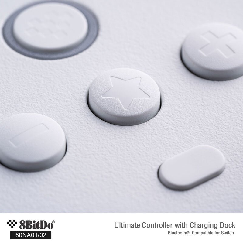 ข้อมูลเกี่ยวกับ 8Bitdo 80NA Ultimate Blth & 2.4g Controller with Charging Dock for Switch and Windows