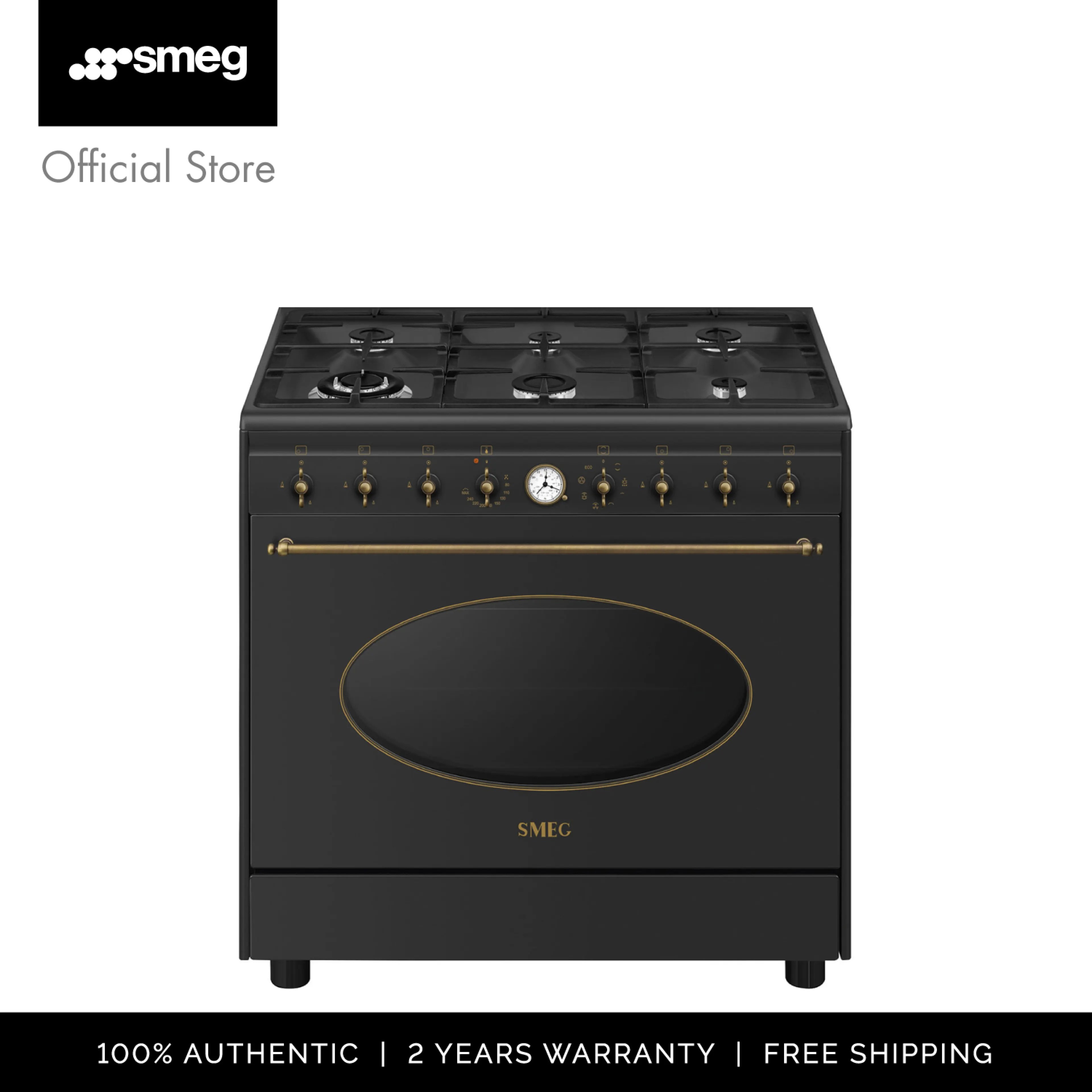 Smeg Cooking Stove Model Co90Gman2, Anthracite Color - รูปที่ 1