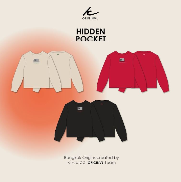 KIM&CO. ORIGINAL เสื้อ SWEATER - Hidden Pocket (KCSW005) เสื้อสเวตเตอร์ผ้าคอตตอน ใส่สบาย ระบายอากาศดี ราคา 672 บาท*ส่งฟรี