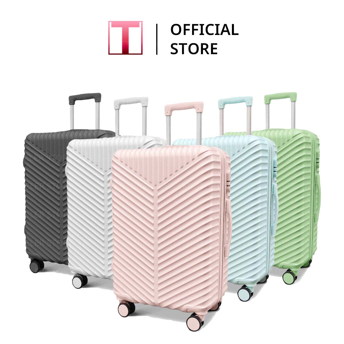 Traveler กระเป๋าเดินทาง ขนาด 20 24 และ 28 นิ้ว กระเป๋าเดินทางล้อลาก รุ่น T11 วัสดุ ABS+PC 100% แข็งแรง ยืดหยุ่น ราคา 899 บาท*ส่งฟรี