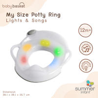 My Size Potty Ring Lights & Songs ท็อปเปอร์รองนั่งฝึกขับถ่ายสำหรับใช้กับชักโครกผู้ใหญ่ มีหูจับ มีเมโลดี้ แสง เสียง ขนาดกะทัดรัด พก พาสะดวก