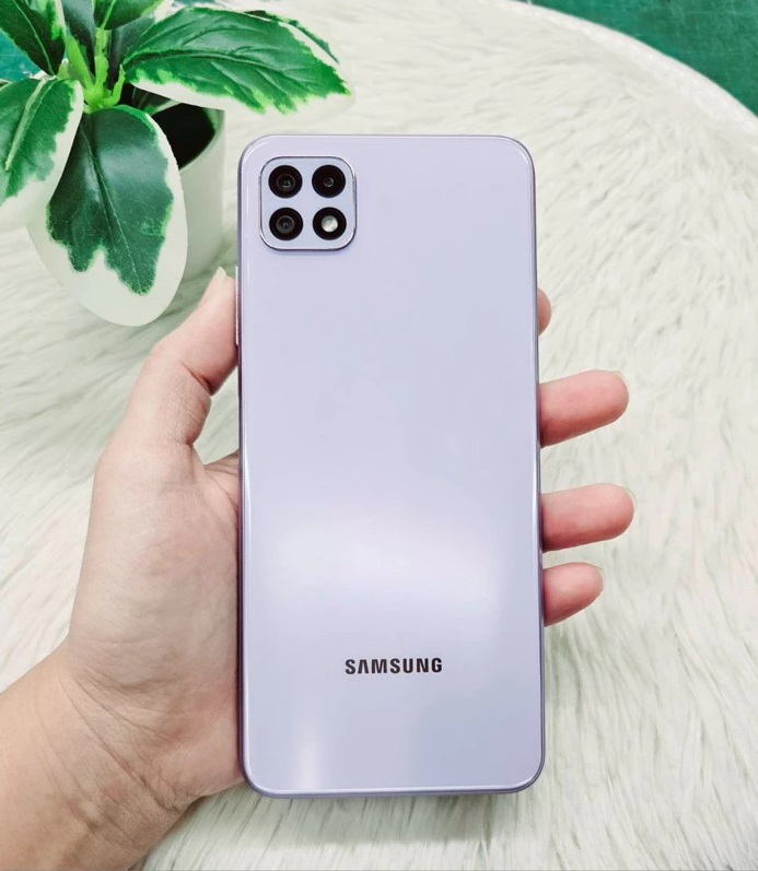 Second-Hand Mobile Phone Samsung Galaxy A22 4G/5G Ram8Gb/Rom128Gb Android 13 Used. Tool 2, Beautiful Condition, Has a Few Small Scratches, Works Normally (Purple), Product Ready for Delivery (Free Charging Cable) ราคา 3,590 บาท*ส่งฟรี