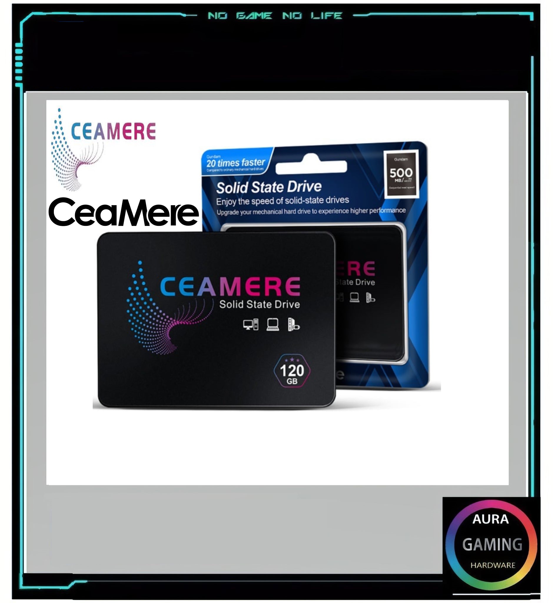 Ceamere 120 GB SATA 120 GB SATA III 6gbs 2.5 "SSD ราคา 990 บาท*ส่งฟรี