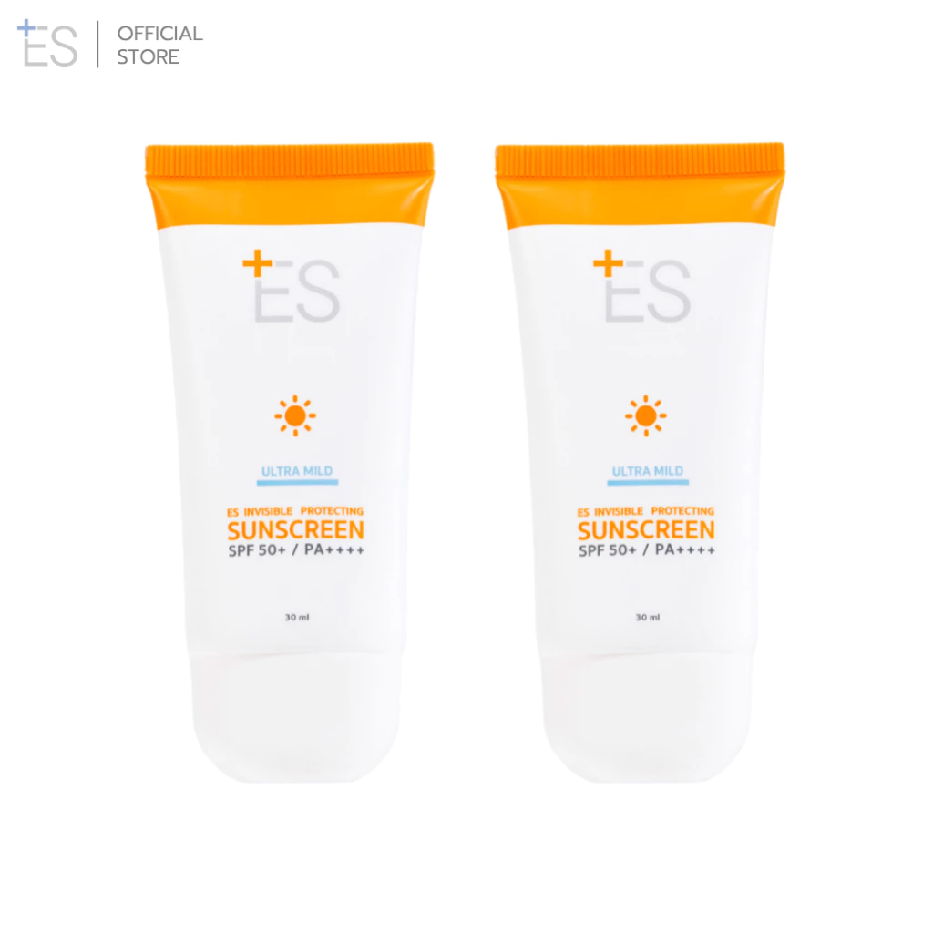 [Great Value Double Pack][Best Seller] Es Invisible Protecting Sunscreen Spf50+ Pa++++ 30ml Lightweight Sunscreen, Easy to Apply, Gentle on the Skin. ราคา 1,009 บาท*ส่งฟรี