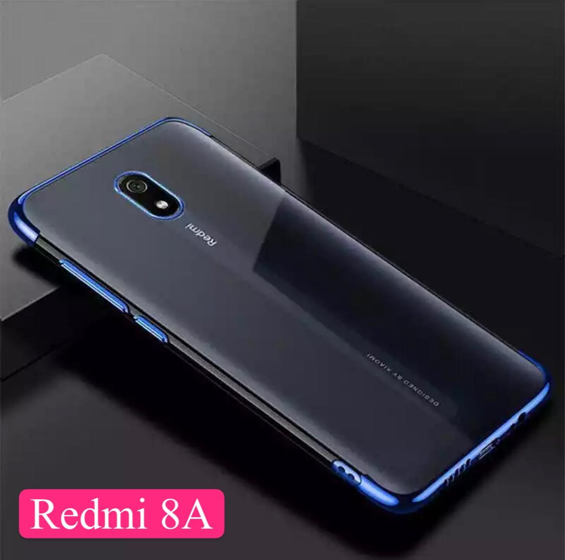 [ส่งจากไทย] Case Xiaomi Redmi 8A เคสเสี่ยวมี่เรดมี่ 8A เคสนิ่ม TPU เคสใสขอบสี สินค้ามาใหม่ รุ่นใหม่ Xiaomi redmi 8a สีดำ สีแดง สีนำเงิน เคสสวยและบาง