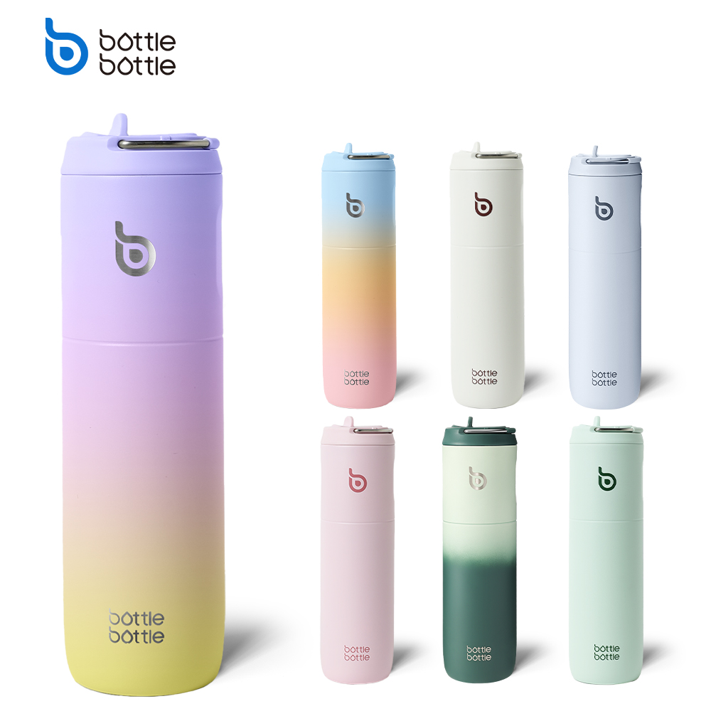 BOTTLE BOTTLE Insulated Stainless Steel Sport Water Bottle 24oz with Straw Lid and Handle for Sports Travel Gym and Double-Wall Vacuum Metal Leak Proof BPA-Free(710ML) ราคา 729 บาท*ส่งฟรี