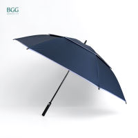 BGG ร่ม ร่มกอล์ฟ อัตโนมัติเปิด 2ชั้น กันแดด กันuv 100%  เคลือบuvสีดำ 30นิ้ว (WA103085)