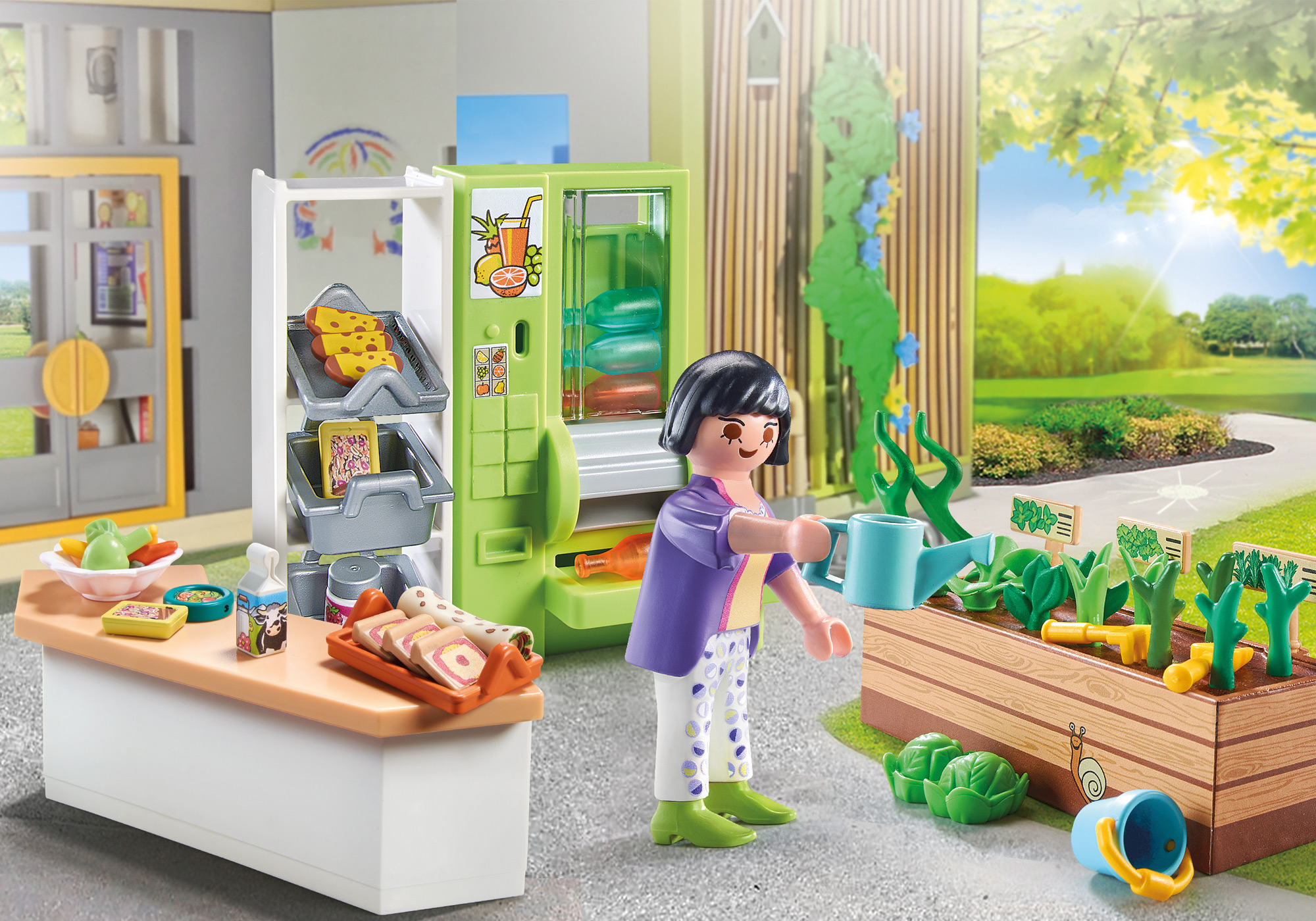 Playmobil 71333 School Lunch Kiosk โรงเรียน ซุ้มอาหารกลางวัน - ยี่ห้อ Playmobil ราคา 808 บาท*ส่งฟรี