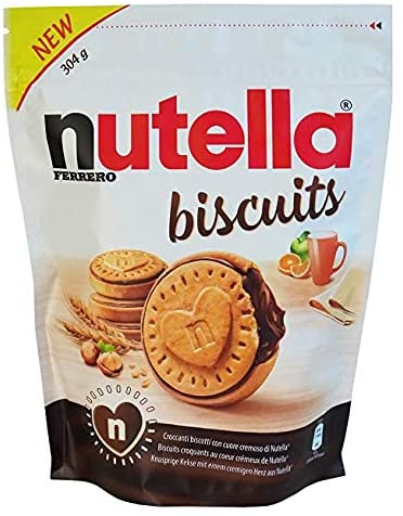 Nutella Biscuits 304g. คุกกี้สอดไส้ครีม Nutella BBF.02/01/26 ราคา 229 บาท*ส่งฟรี