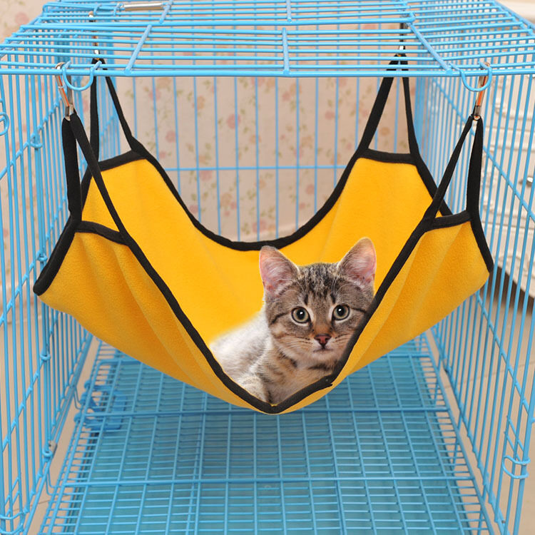 มุมมองเพิ่มเติมของสินค้า ทนทานแมวเปลญวนนุ่มสบายขนแกะกรงสัตว์เลี้ยงเปลญวนเตียงแมว Cattery Mat
