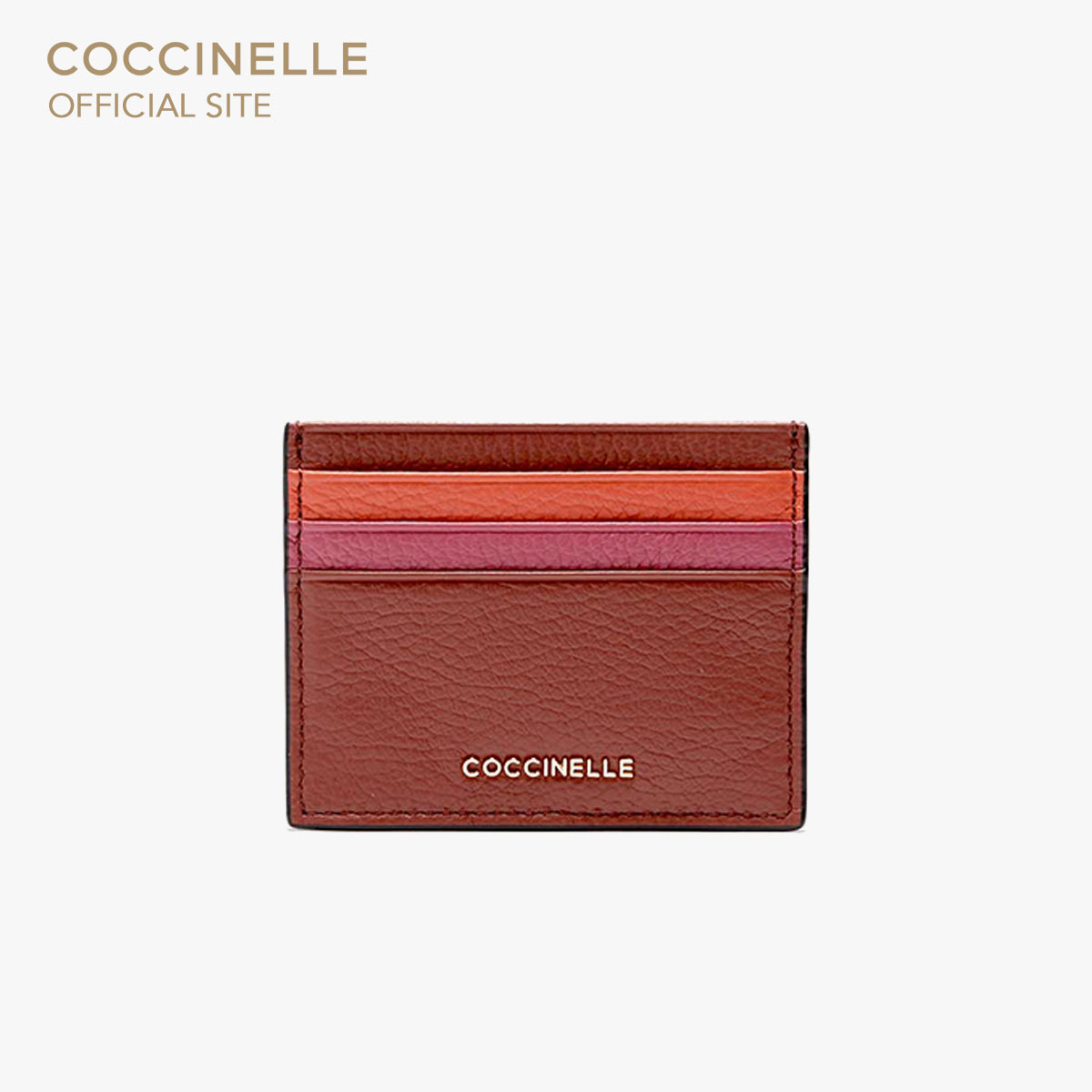 COCCINELLE METALLIC DOCUMENT HOLDER 129501 BRANDY/GRENADINE RED/ROSEWOOD ราคา 2,500 บาท*ส่งฟรี