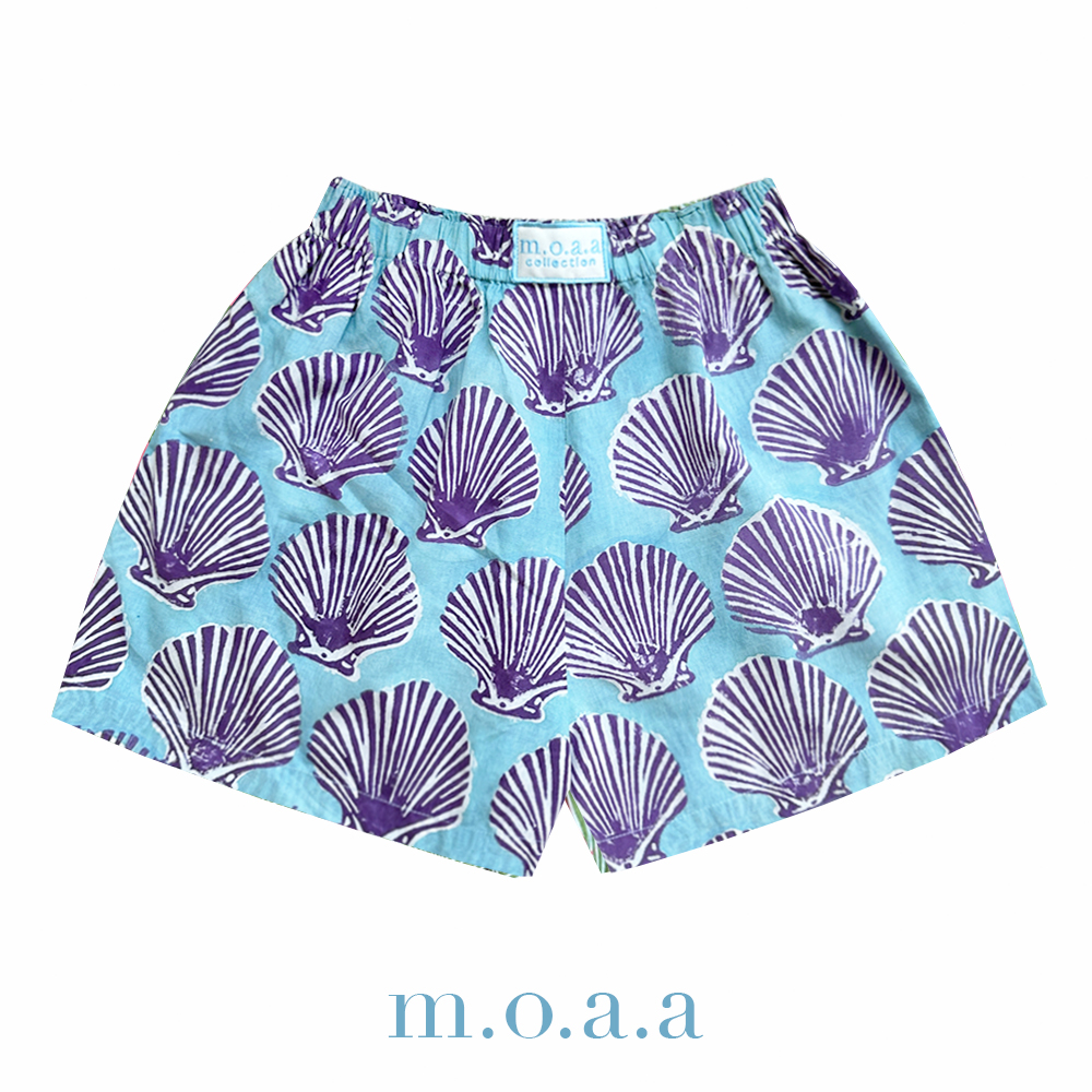 Seashell Shorts in Blue Hawaii | Moaa Collection ราคา 990 บาท*ส่งฟรี