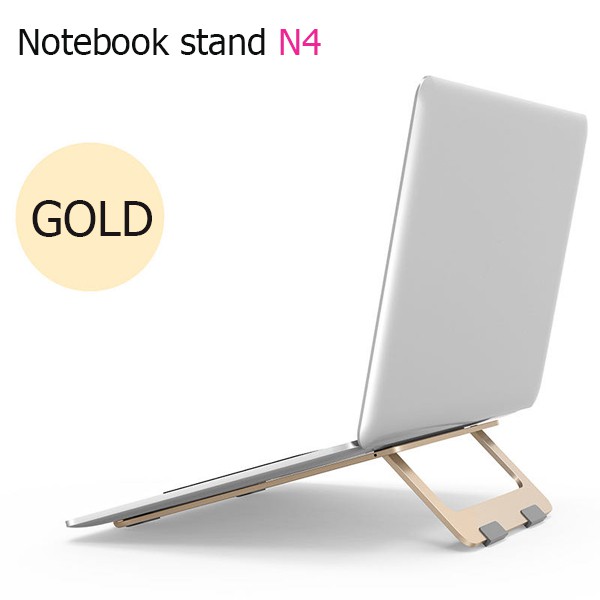 Hot Sale Notebook stand N4 แท่นพับแบบพกพาแท็บเล็ตแล็ปท็อปฐานขาตั้งเย็นลงสำหรับโน้ตบุ๊ค อะลูมินัมอัลลอยโน้ตบุ๊คที่ยึดคอมพิวเตอร์ ราคาถูก notebook stand แท่นพับแบบพกพา อุปกรณ์เสริมคอมพิวเตอร์