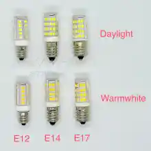 ภาพขนาดย่อสินค้าหลอดไฟ LED หลอดตู้เย็น หลอดศาลเจ้า E12/E14/E17 สีขาว และสีวอร์ม