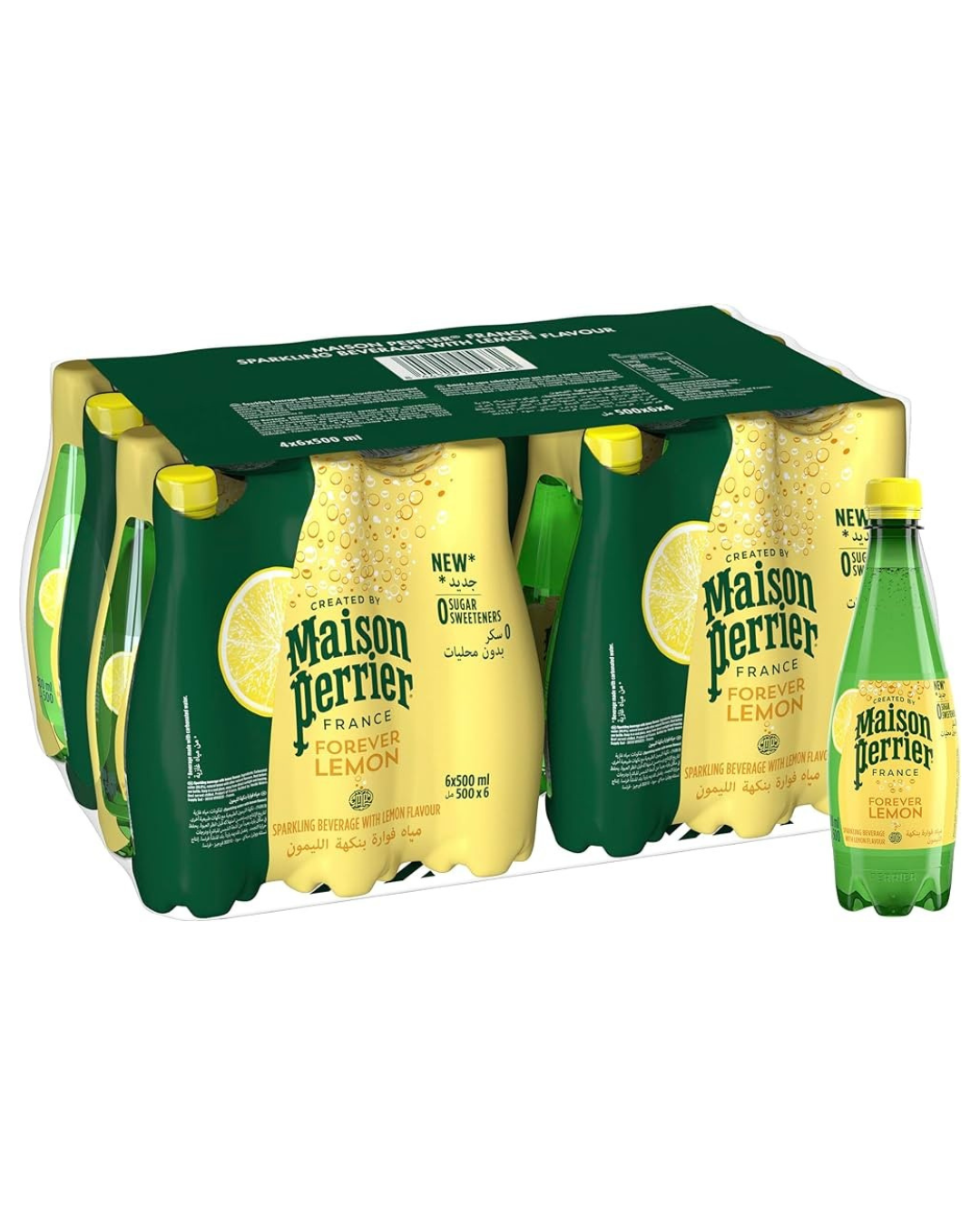 📌 Free Delivery (3 Boxes = 72 Bottles) Maison Perrier Forever Lemon Pet 500 Ml. Pet Perian Natural Mineral Water, Sparkling Type, Lemon Flavor, Plastic Bottle, 500 Ml. ราคา 5,970 บาท*ส่งฟรี