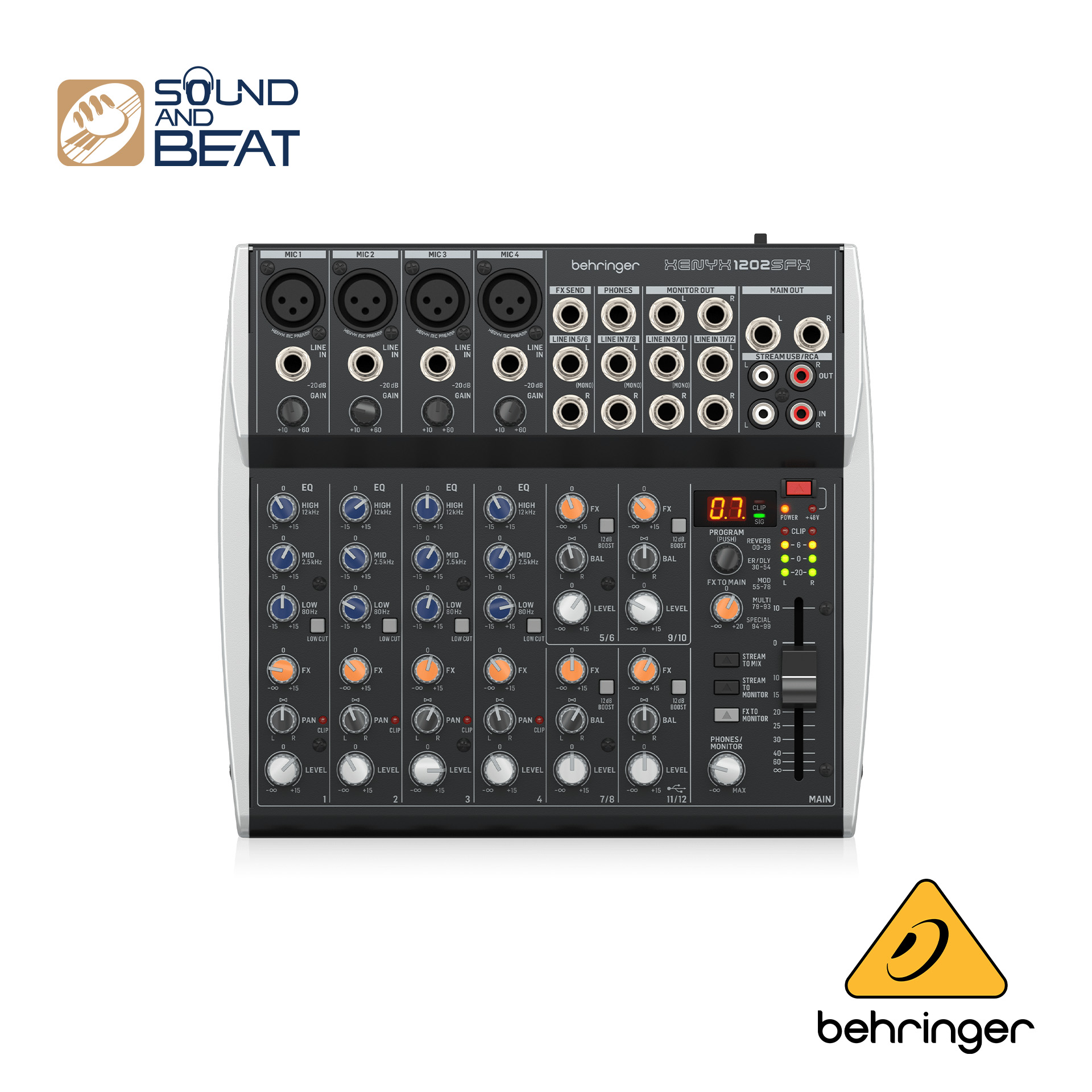 อุปกรณ์เครื่องเสียงและหูฟัง Behringer Xenyx 1202Sfx มิกเซอร์อนาล็อก ราคา 11,000 บาท*ส่งฟรี