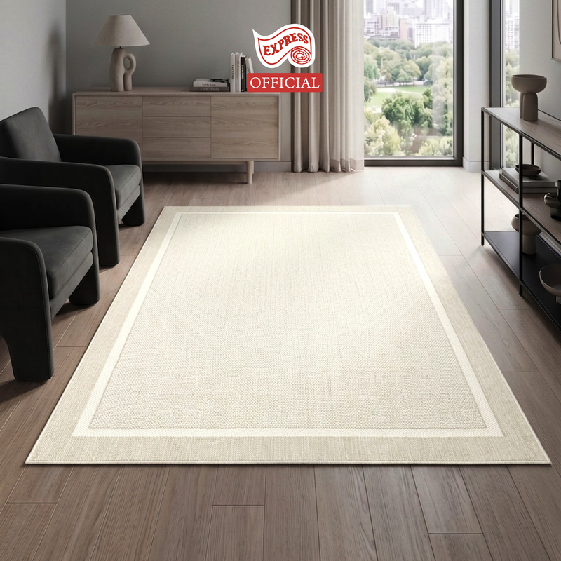พรมปูพื้นรุ่น Fenix ไซส์ L 160x230cm หนา 4 mm. พร้อมส่ง พรมห้องนอน พรมห้องนั่งเล่น สไตล์มินิมอล