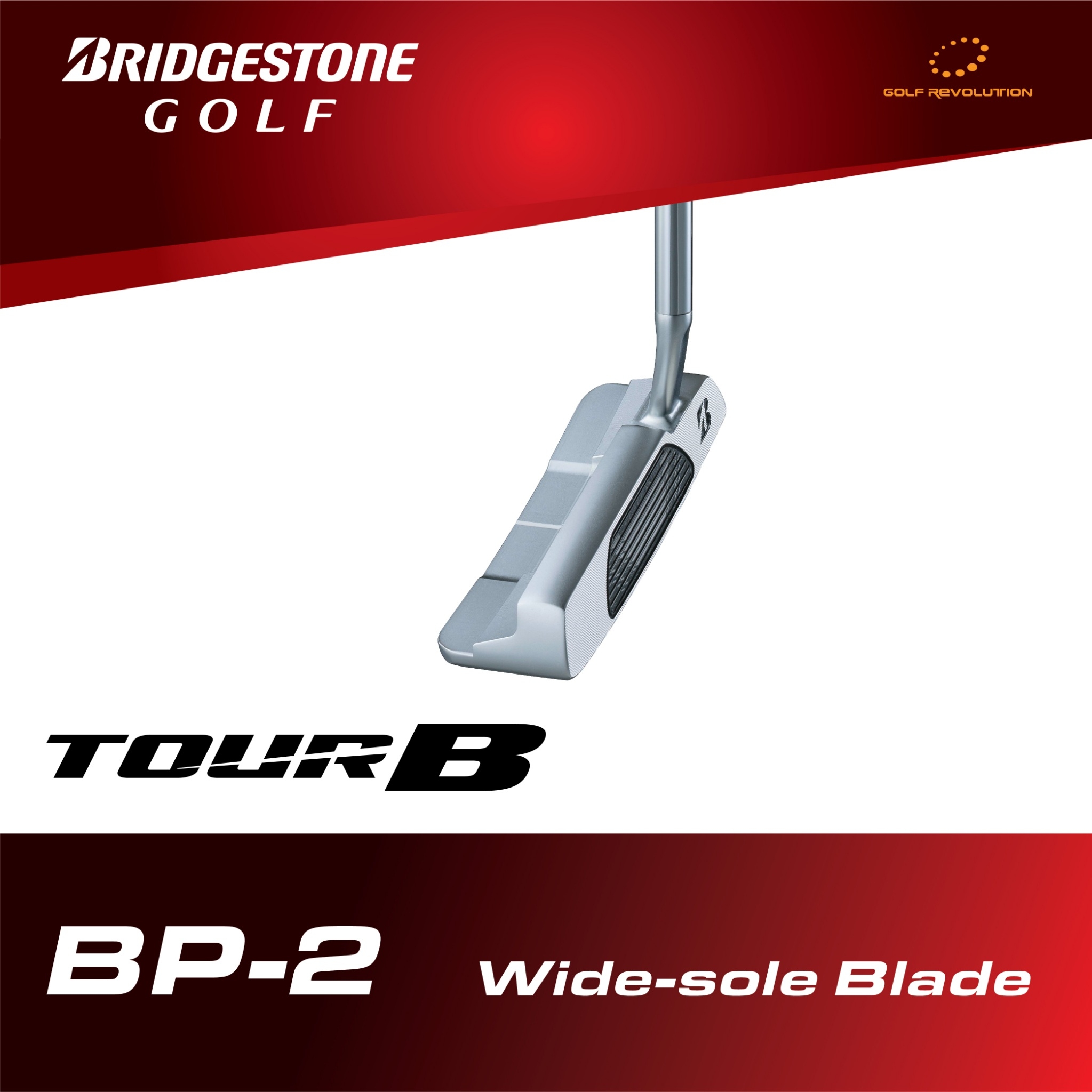 พัตเตอร์ Bridgestone golf - BP-02 (Wide-Sole Blade) with original Steel shaft 34" ราคา 7,120 บาท*ส่งฟรี