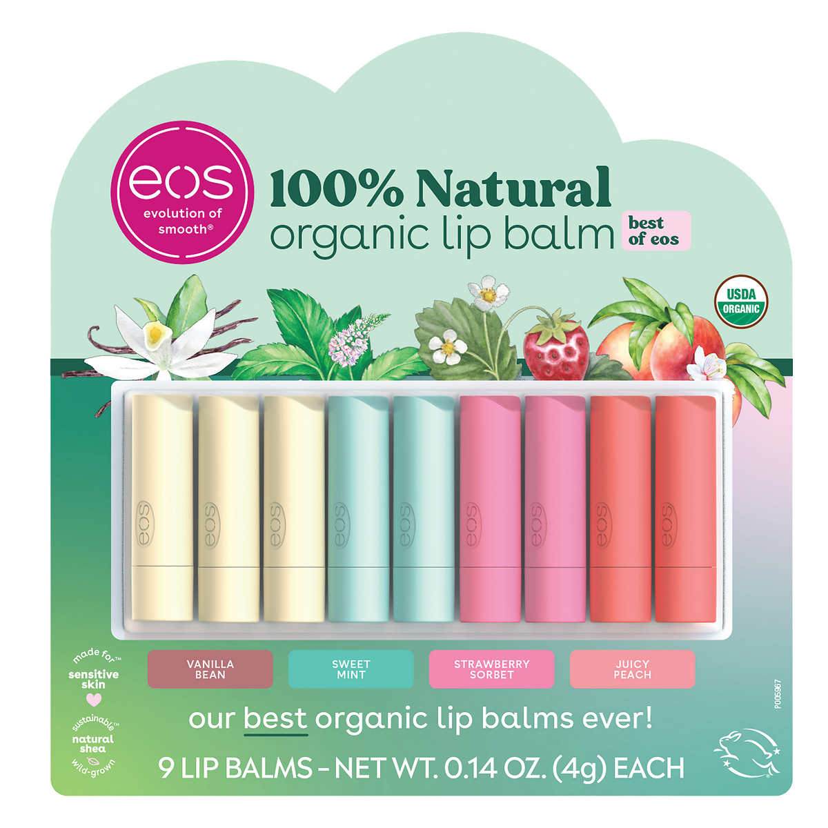 ข้อมูลเพิ่มเติมของ (1 แท่ง) eos All Natural Lip Balm ลิปบาล์ม จากธรรมชาติ สินค้าจากอเมริกาค่ะ