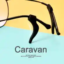 ภาพขนาดย่อของสินค้า8 Caravan Crew ซิลิโคนสวมขาแว่น แก้ปัญหาแว่นหลวม (สีดำ/สีใส)