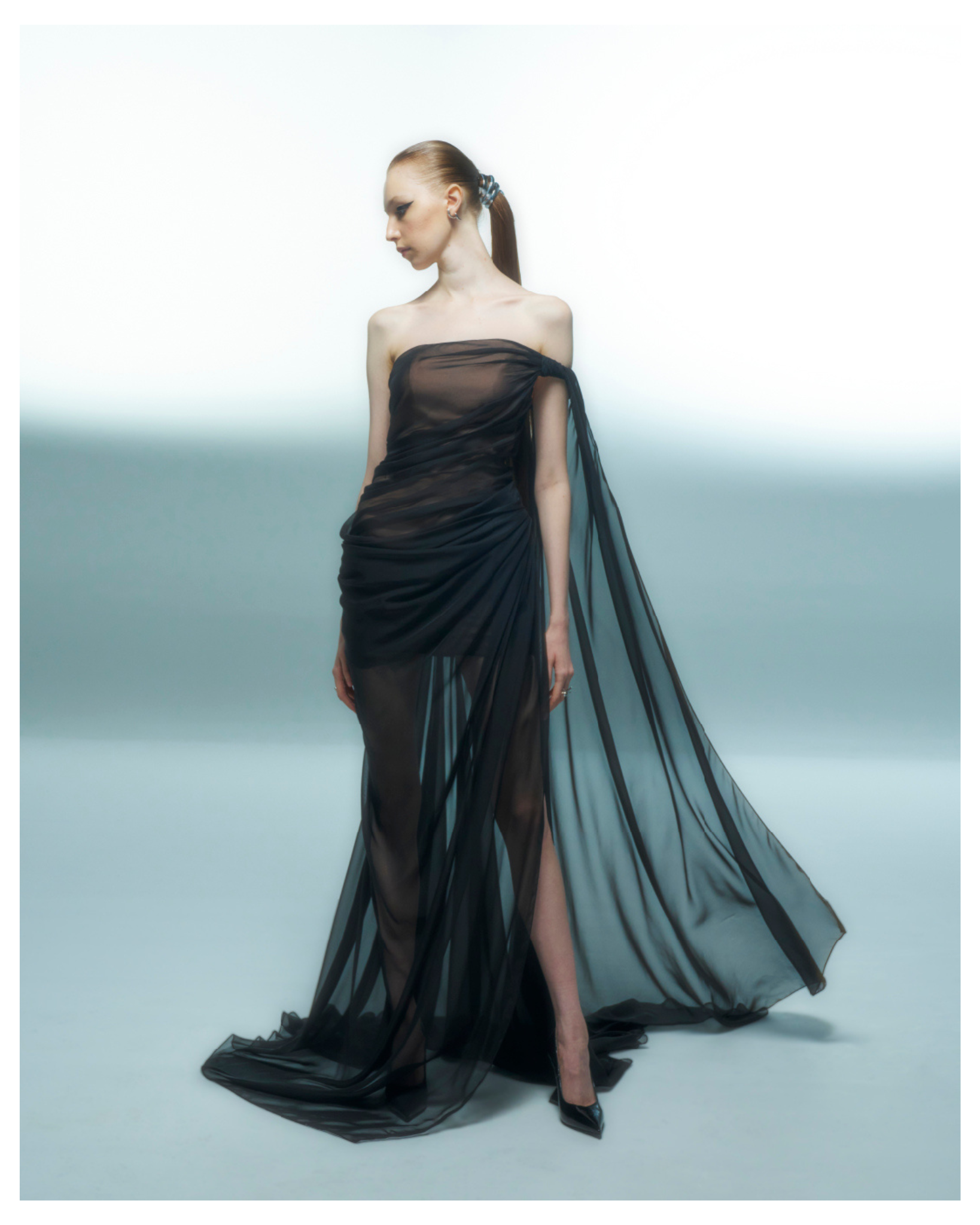 Nichp : Eternity Collection : Ey12 Chiffon Dress, Dress for Wearing at Events. ราคา 30,000 บาท*ส่งฟรี