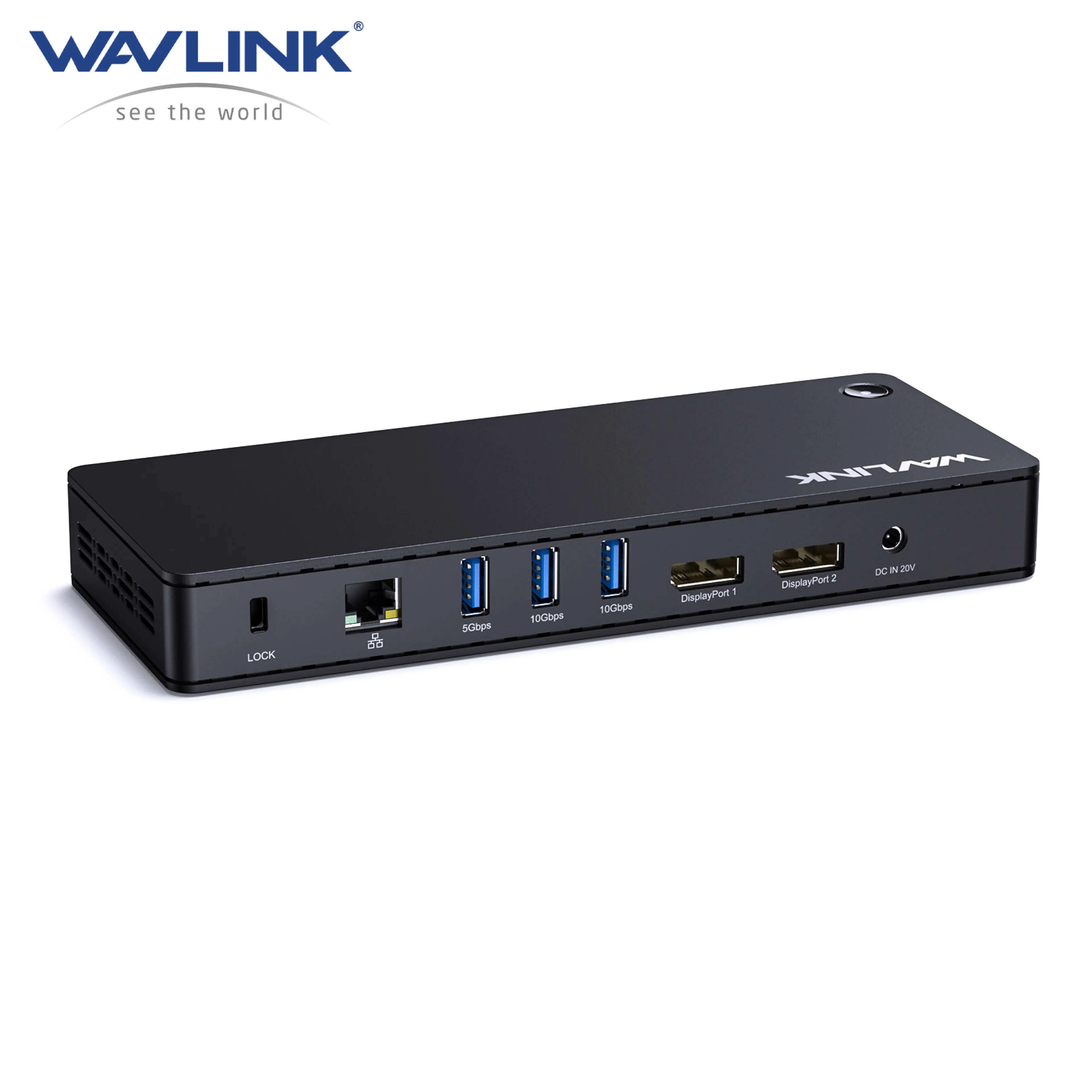 Wavlink USB 4 Docking Station, 11-in-1 Dual 4K Display Usb-C Dock, 8K Dp1, 4K Dp2, 130W Pd In, 10Gbps Usb3.1X3, 5Gbps Usb3.0X2, Gigabit Rj45, Plug & Play on Windows/Mac Os, Works with Tbt3/4 Laptops