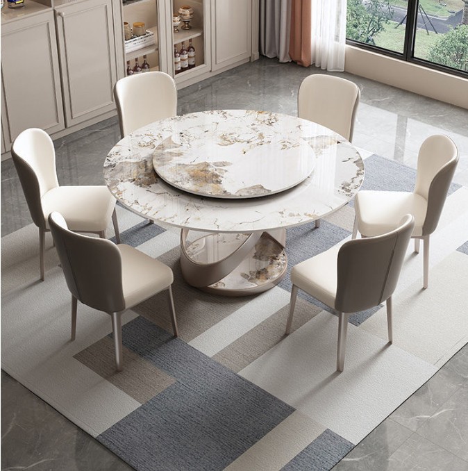 โต๊ะรับประทานข้าวทรงกลมพร้อมครอบครัว ราคา 19,800 บาท*ส่งฟรี