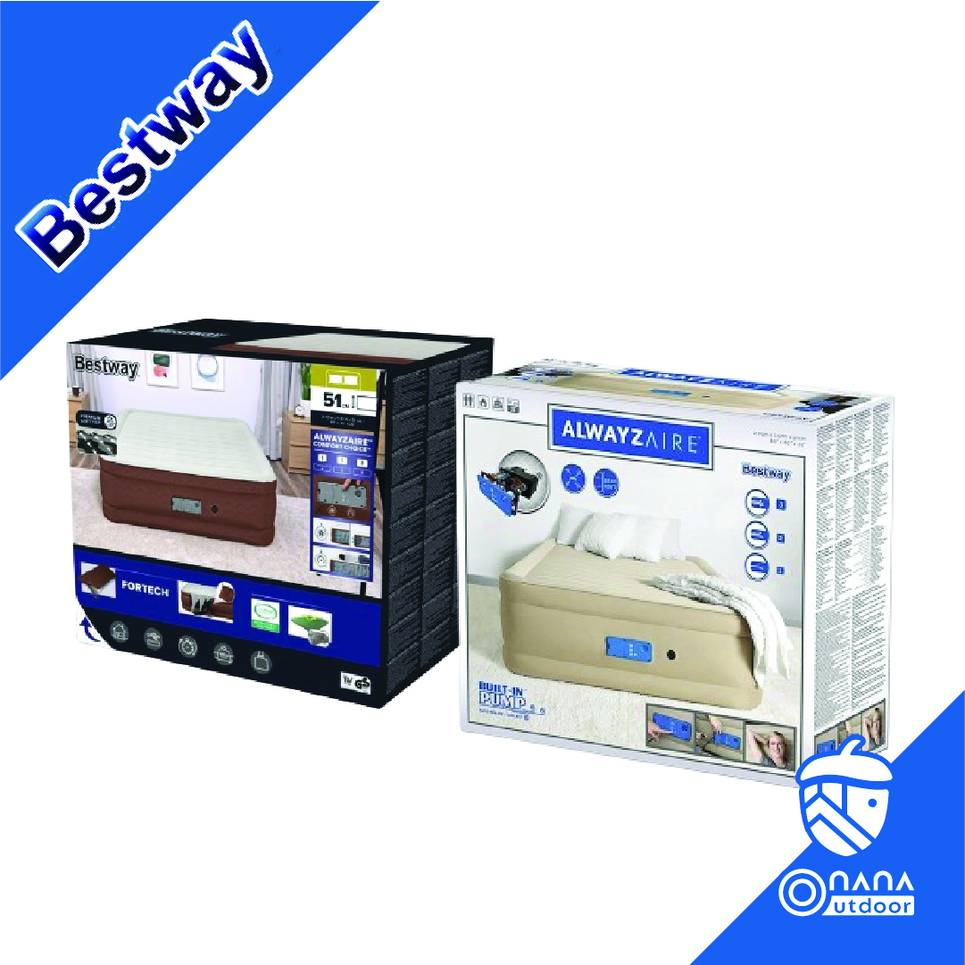 (ผ่อน 0%) Bestway Alwayz Aire (69037) เตียงเป่าลมอัตโนมัติ ขนาด 5 ฟุต ราคา 4,450 บาท*ส่งฟรี