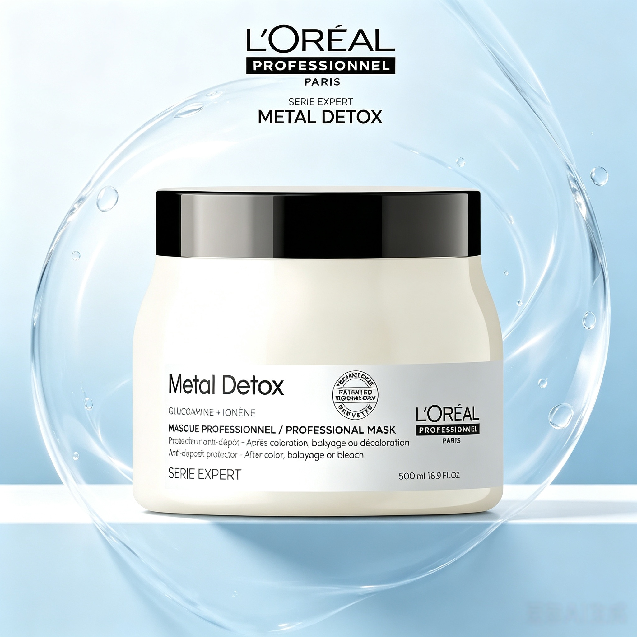 L'Oreal Professionnel Metal Detox Hair Mask 500 Ml. Salon-Grade Hair Mask Helps Remove Metal Residue from Water Restores Hair Damaged by Coloring, Bleaching, and Protects Hair Color to Keep It Beautiful for a Long Time. Reduces the Problem of Reddish-Yell ราคา 989 บาท*ส่งฟรี