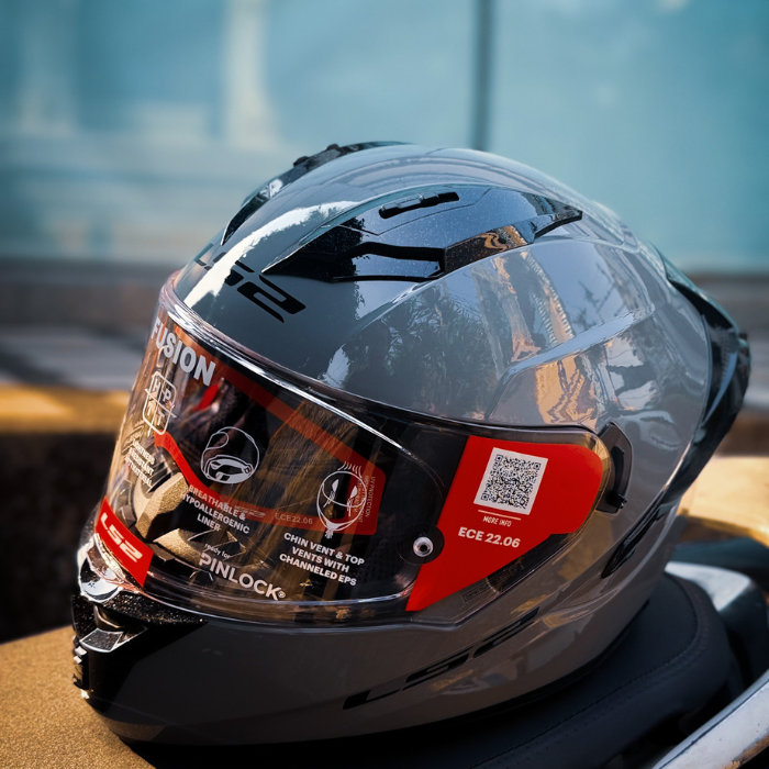 Ls2 Helmets Ff806 Fusion Solid Gloss Nardo Gray - Full Face Helmet ราคา 3,100 บาท*ส่งฟรี