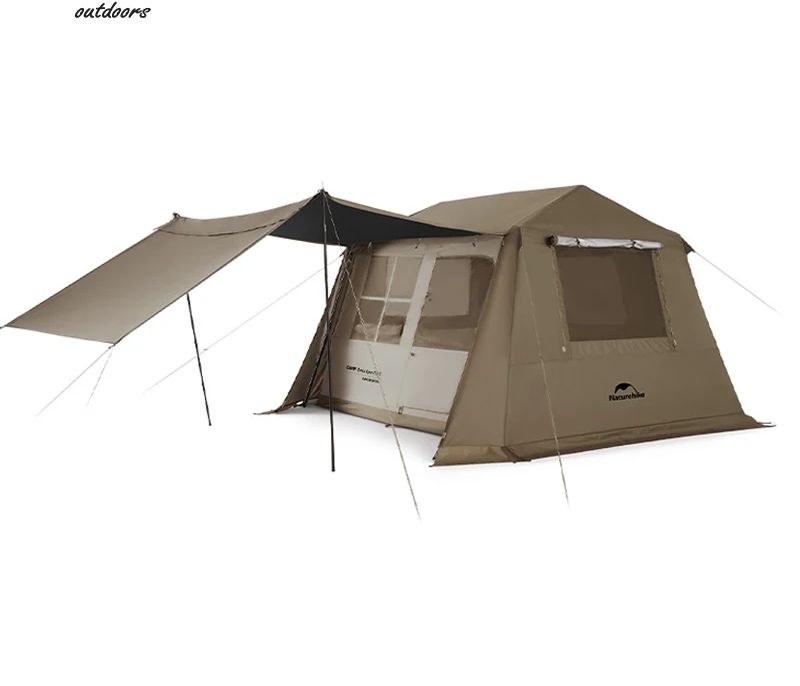 Naturehike Village6.0 Generation 2 Quick Open Tent, 210D Canvas Tent, Durable, Spacious, Size 2-6 People, Ready to Ship from Bangkok. ราคา 8,220 บาท*ส่งฟรี