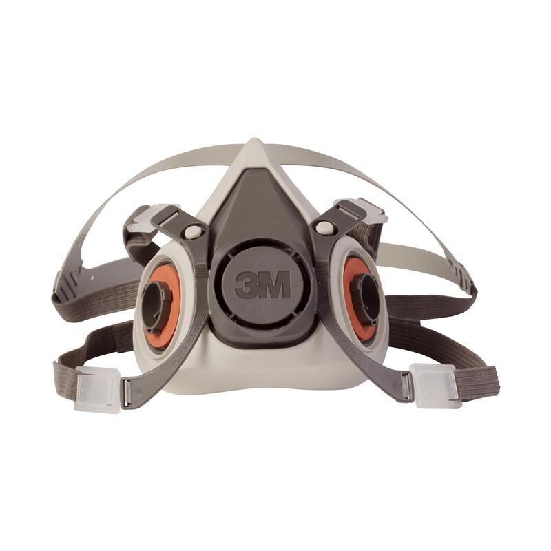 หน้ากากกรองคู่ เทา 3M 6100 หน้ากากกรองคู่ เทา 3M 6100