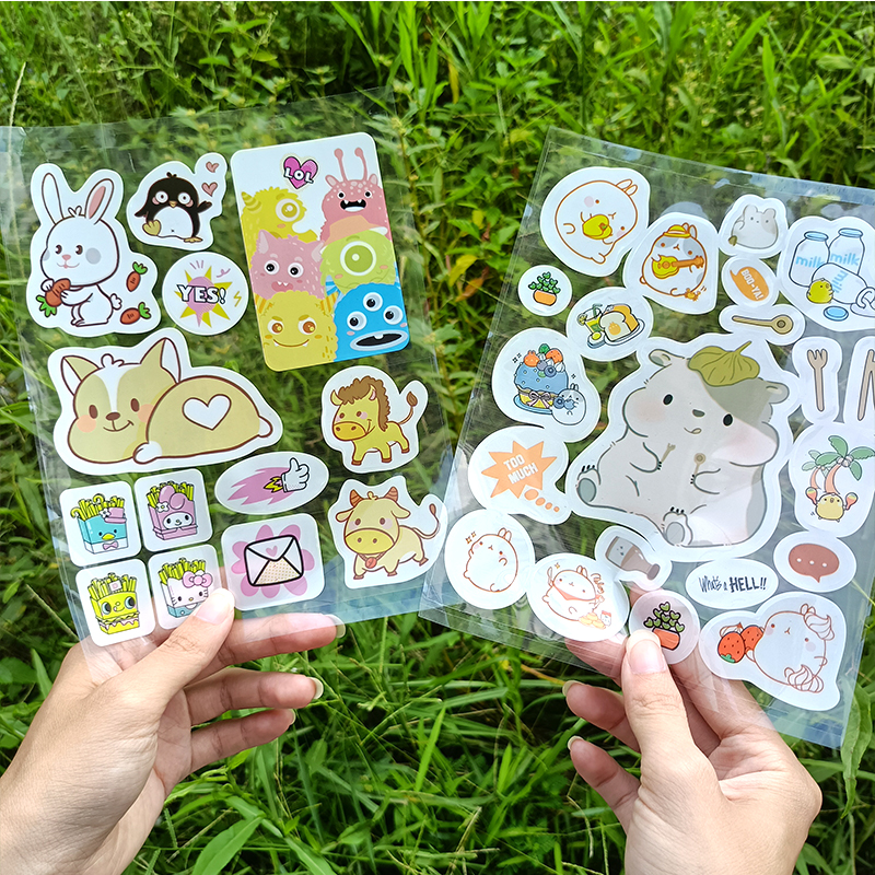 【จัดส่งจากกรุงเทพประเทศไทย】สติ๊กเกอร์พีวีซี สติ๊กเกอร์การ์ตูน DIY สติ๊กเกอร์น่ารัก สติ๊กเกอร์น่ารัก สติ๊กเกอร์ใช้ซ้ำ
