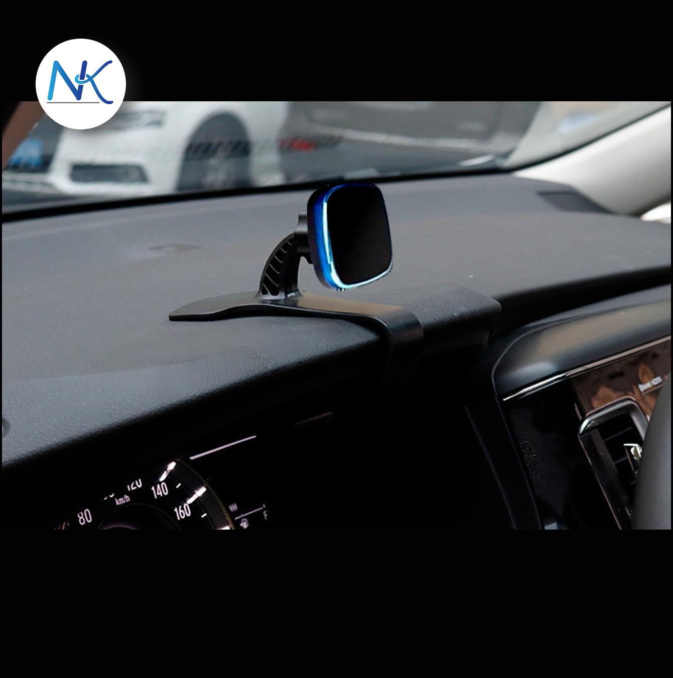nkshop ที่วางโทรศัพท์ในรถ ที่ยึดโทรศัพท์ในรถ แท่นวางโทรศัพท์ในรถ หมุนปรับระดับได้ หนีบคอนโซล แม่เหล็ก