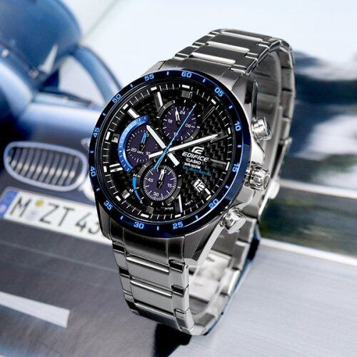 นาฬิกา Casio Edifice รุ่น EQS-900DB-2AV นาฬิกาข้อมือผู้ชาย สายสแตน