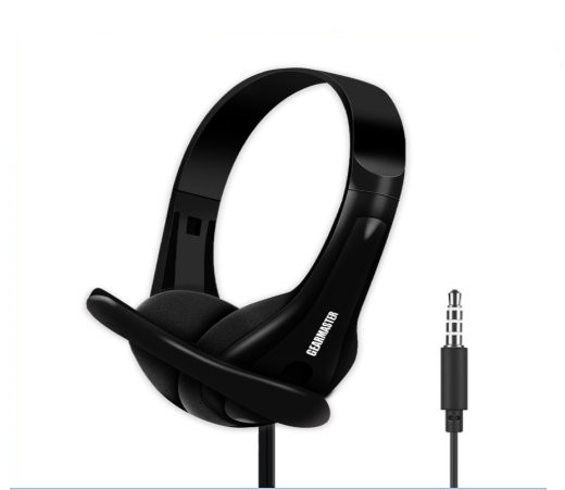 มุมมองเพิ่มเติมของสินค้า หูฟังครอบหู Gearmaster รุ่น GMH-09หูฟังมือถือ หูฟังโทรศัพท์ หูฟังครอบหัว หูฟังมีไมค์📌สำหรับเด็กเรียนออนไลน์📌