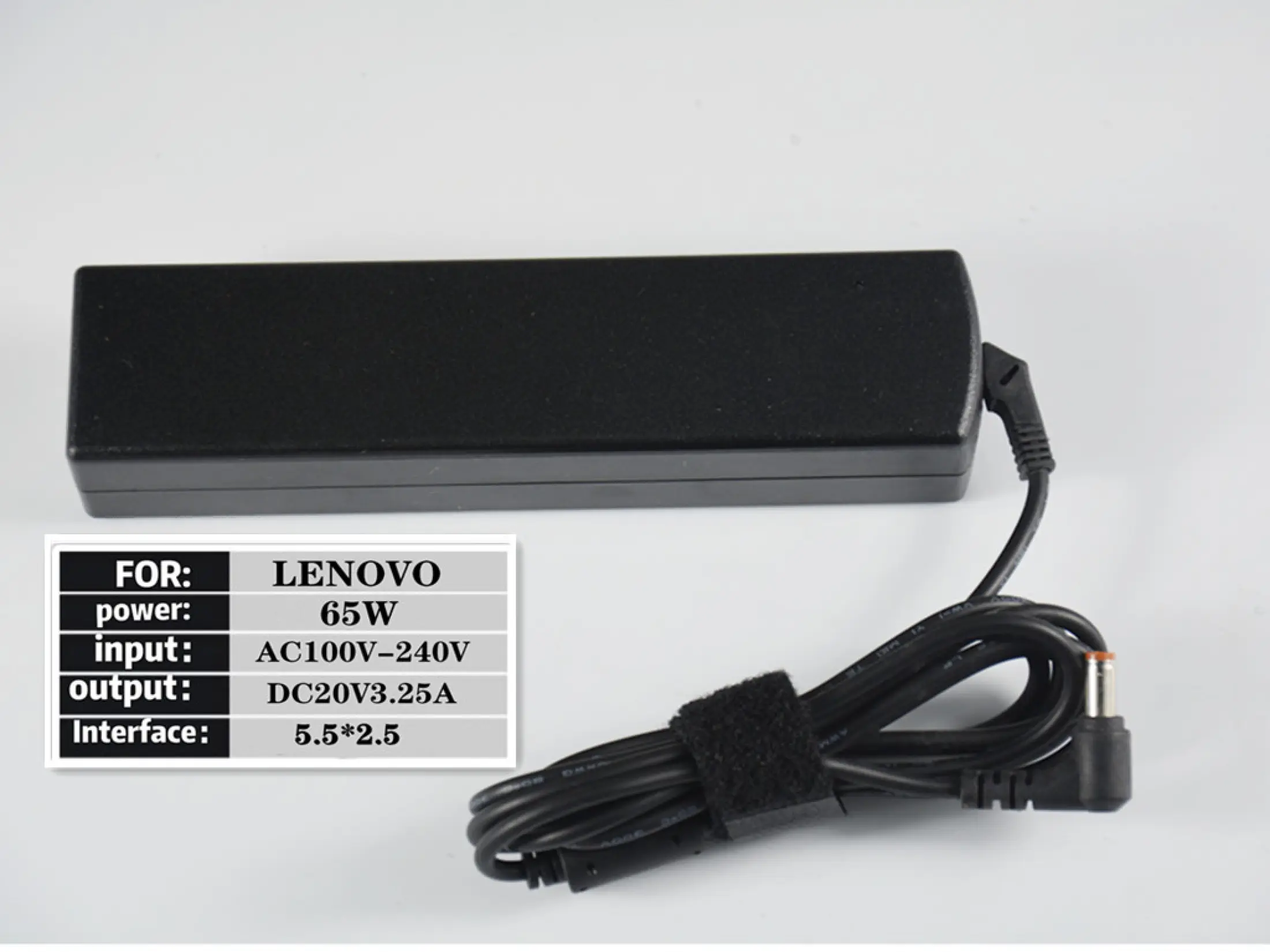 รูปภาพของ IT Adapter Notebook อะแดปเตอร์ For LENOVO 20V 3.25A หัว 5.5*2.5 (สีดำ)