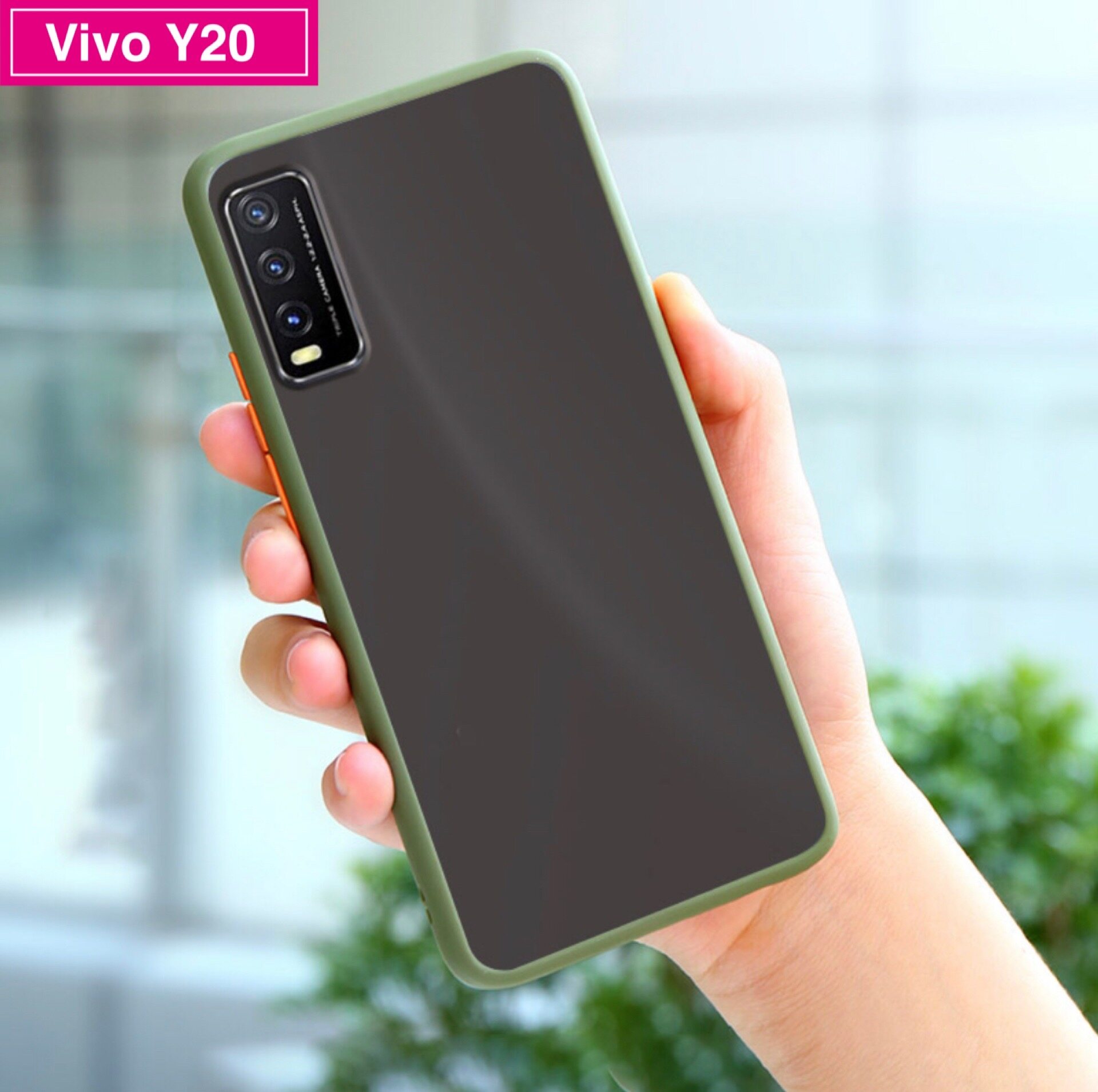 [ส่งจากไทย] Case Vivo Y20 เคสโทรศัพท์ วีโว่ เคสกันกระแทก ปุ่มสีผิวด้าน เคส VIVO Y20