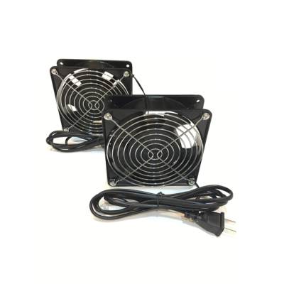 พัดลมระบายความร้อน fan 220V-240V และสายไฟสีดำ 1.5 เมตร พร้อมปลั๊กเสียบ