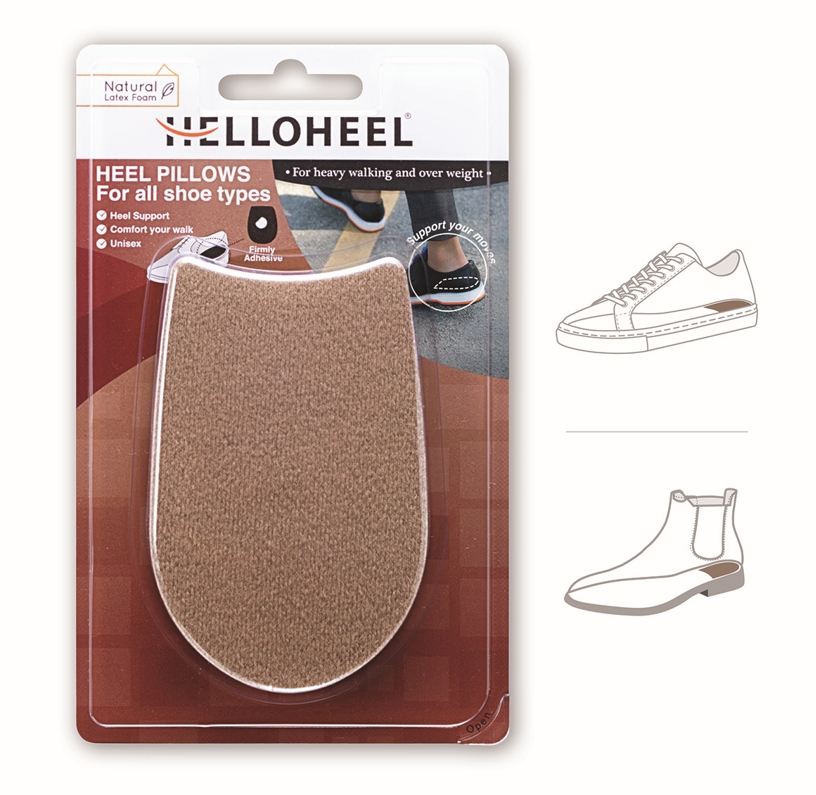 Helloheel Heel Pillow for Those Who Walk a Lot or Are Overweight Heel Pillows 1 Pair / Heel Cushion Pads for Heavy Walkers | Made with High Resilience Natural Rubber 1 Pair (1 Pair/Pack) ราคา 75 บาท*ส่งฟรี
