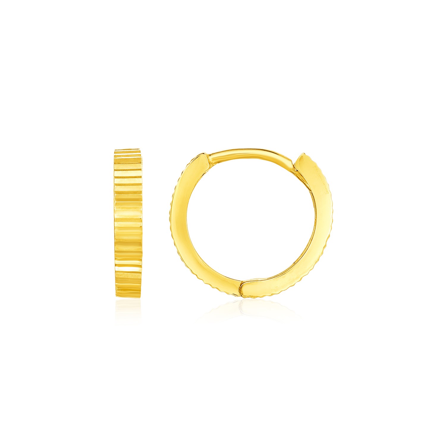 ต่างหู NATHALIAS NEW YORK Nathalias NY 14k Yellow Gold ห่วงกลม Petite เนื้อตรง ราคา 10,600 บาท*ส่งฟรี