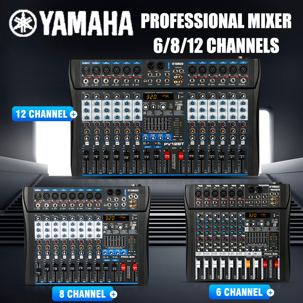 Yamaha professional sound mixer with built-in DSP 320 echo effect and can connect to mobile phone via Bluetooth 5.0 ราคา 1,958 บาท*ส่งฟรี