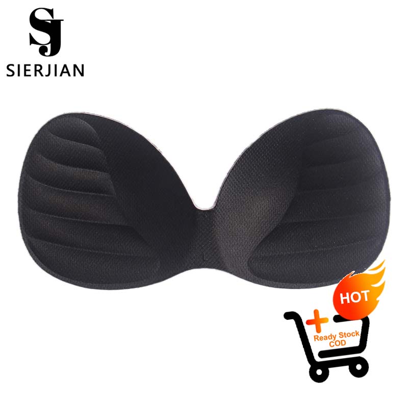 Sierjian  Women Bikini Padded Inserts Breast Bra Enhancer Push Up Chest Invisible Pad