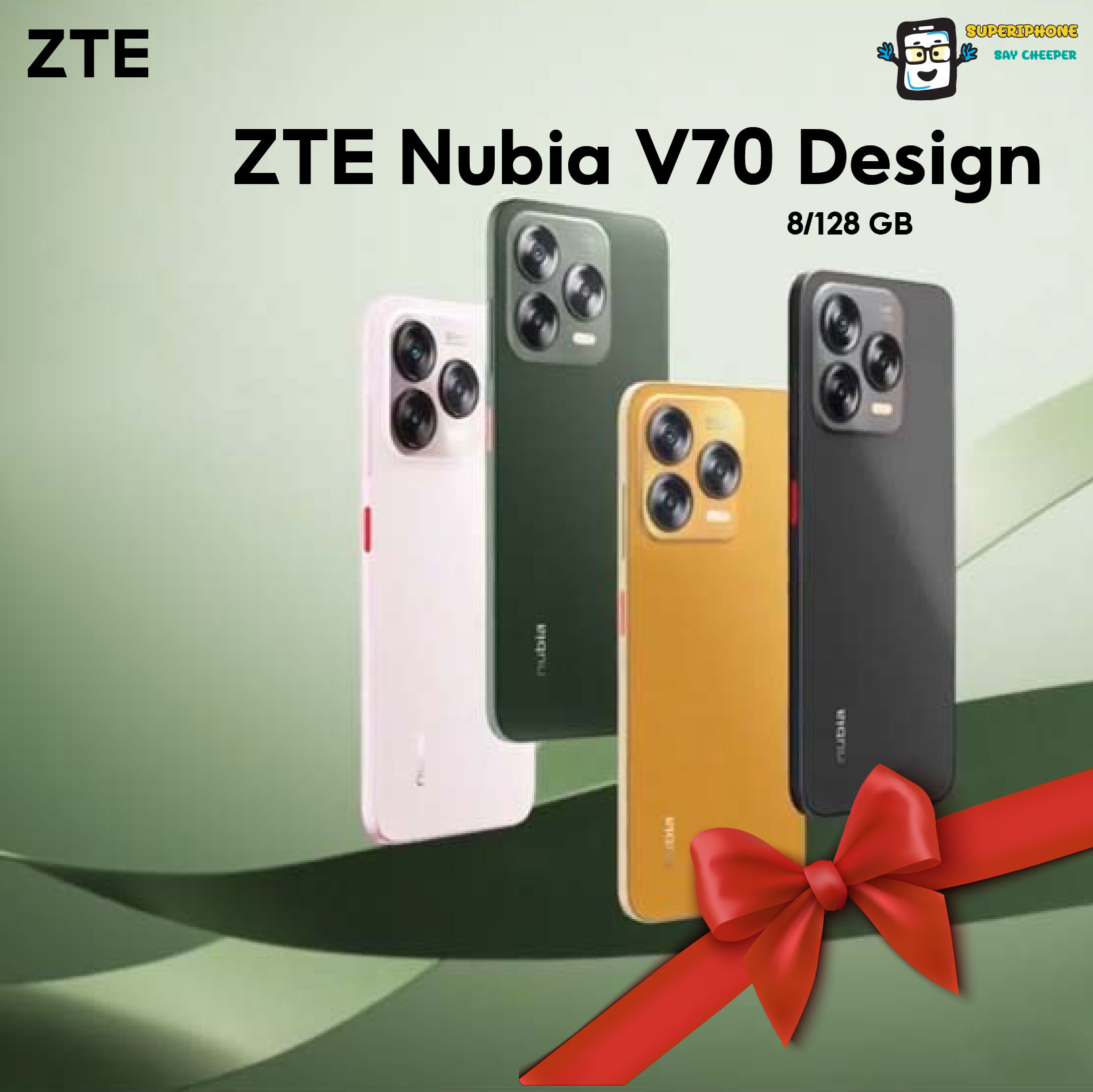 ZTE Nubia V70 Design(8+128GB) จอ 6.7 นิ้ว ไหลลื่นด้วยรีเฟรชเรท 120Hz ราคา 3,579 บาท*ส่งฟรี