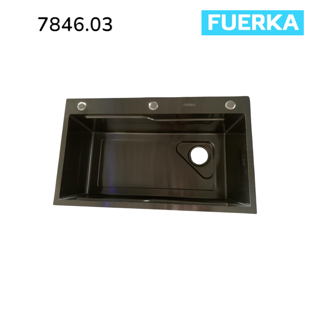 Fuerka Sink Model 7846.03, Depth 22 Cm. High-Quality Stainless Steel, Strong, Durable, and Long-Lasting. ราคา 2,655 บาท*ส่งฟรี