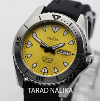 นาฬิกา ALBA Sportive Automatic AL4587X1 สีเหลือง สายยางเรซิ่น