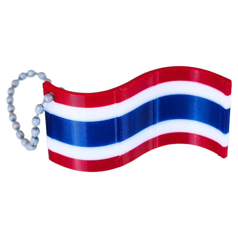 พวงกุญแจ ธงชาติไทย พริ้วไหวสวยงาม ราคา  20 บาท*ส่งฟรี